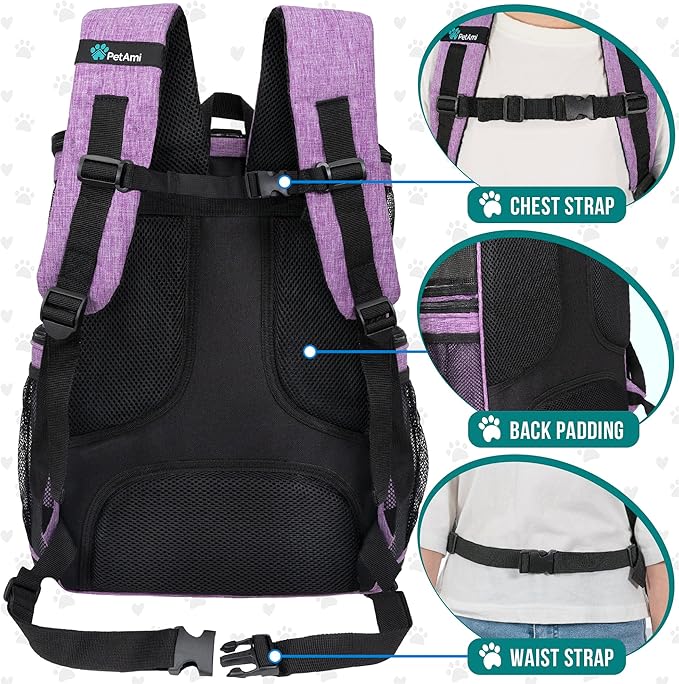 PetAmi Dog Backpack Carrier, Airline Approved Cat Backpacks - Image 4