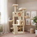 SHA CERLIN 65in Larger Cat Tree Tower Condo by SHACERLIN
