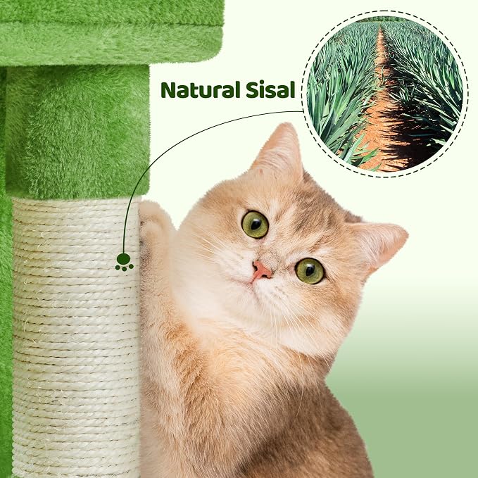Yaheetech 36in Cat Tree for Indoor Cats, Cat Tower Cat Condo w/Extra Large Perch - Image 9