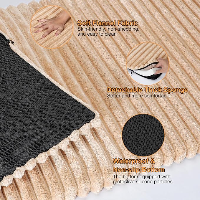 FURTIME Backseat Pet Bed Mat, Non-Slip Dog Bed - Image 3