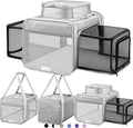 Top and 2 Sides Expandable Cat Carrier 17x11x11, TSA Airline Approved Dog by SHARLOVY
