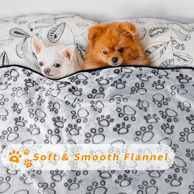 LOKOZ 3 Pack Dog Blankets for Small Dogs, Washable Pet Throw Blanket for Bed - Image 5