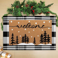 Tinideya 2 Pcs Door Mat Welcome Non Slip Coir Mats Floor Layering Doormats by Tinideya