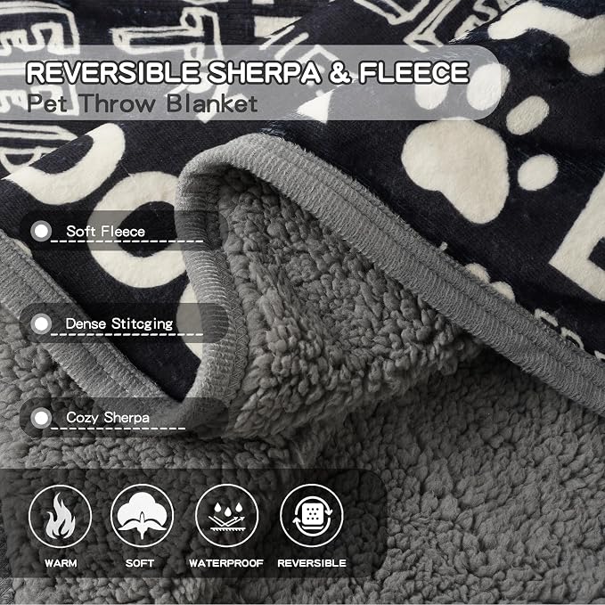 Waterproof Dog Blankets Pet Blanket, Soft Fluffy Sofa Car Bed Protector - Image 4