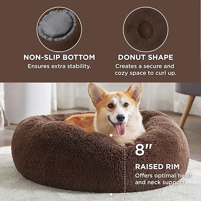 Bedsure Calming Dog Bed for Medium Dogs - Image 3