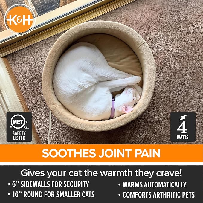 K&H Pet Products Heated Cat Bed - Image 3