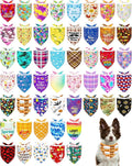 PET SHOW 50 Pack Big Dog Bandanas Bulk XL Assorted Random Dog Scarves Bibs by PETSHOW