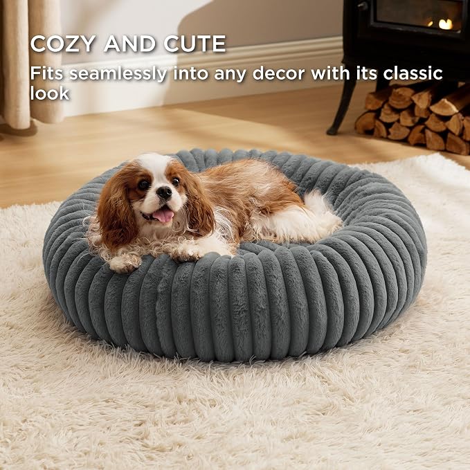 Bedsure ComfyFleece™ Donut Medium Dog Bed - Image 4