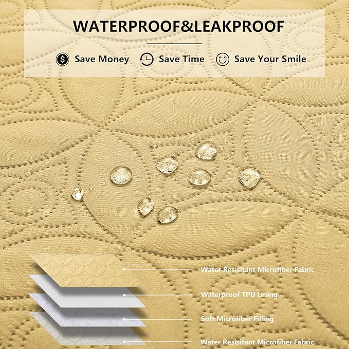 Waterproof Dog Blanket, 30x30 inches Small Pet Couch Covers - Image 2