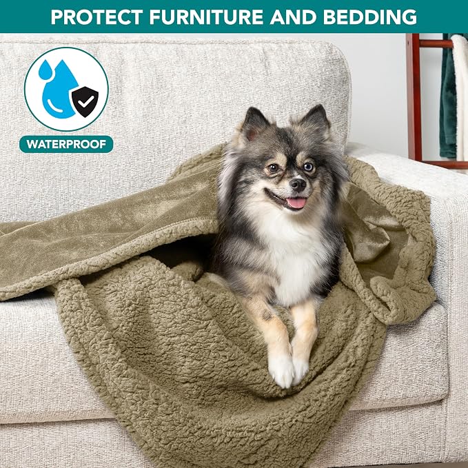 PetAmi Waterproof Dog Blanket for Small Medium Dog Puppy Cat Throw for Couch - Image 2