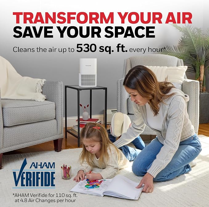 Honeywell Allergen Plus Compact HEPA Small Room Air Purifiers - Image 8