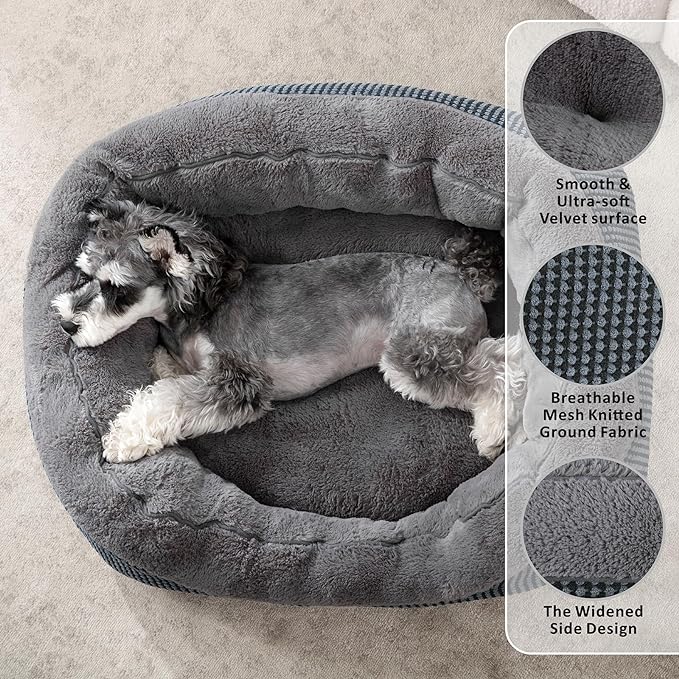 INVENHO Dog Beds for Small Medium Dogs Washable, Calming Orthopedic Warming - Image 2