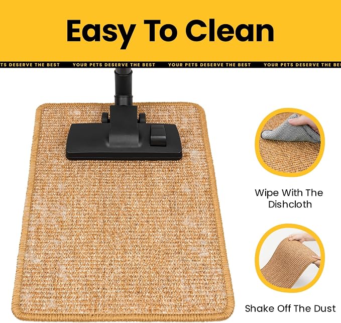 Cat Scratcher Mat, Natural Sisal Cat Scratch Pad - Image 6