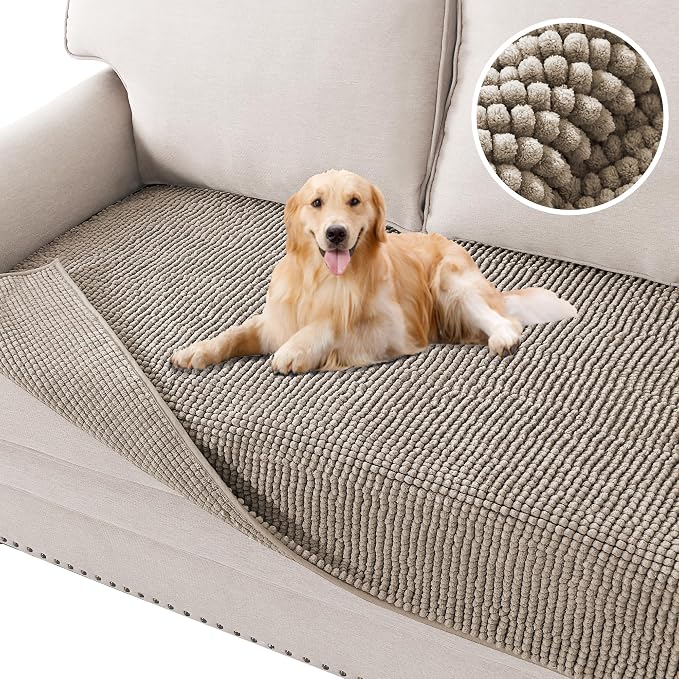H.VERSAILTEX Plush Chenille Dog Bed Cover Thick Soft Sofa Cover by HVERSAILTEX