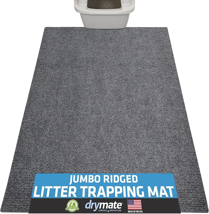 Drymate Cat Litter Box Mat, Litter Trapping Mat, Waterproof, Urine-Proof by Drymate