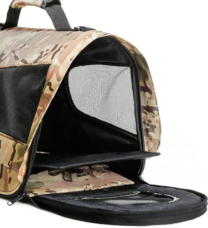 Pawer 18” x 11”x 11” Soft-Sided Foldable Airline Approved Pet Carrier - Image 7