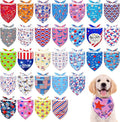 30 Pcs Patriotic Small Dog Bandanas Bulk 25 Inch Independence Day Dogs Bandana by Bestwishforyou