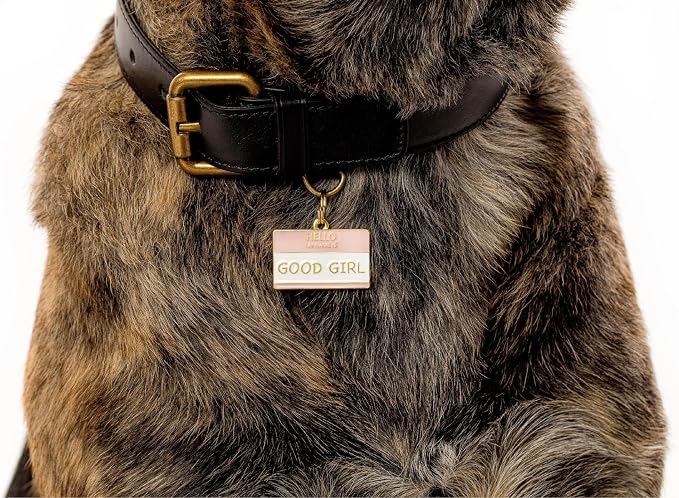 Two Tails Pet Company Personalized 'Good Girl' Pet ID Tag & Collar Charm - Image 4
