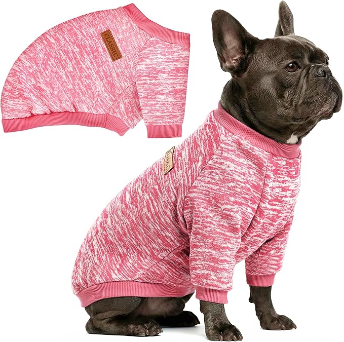 1 Pc Dog Sweaters for Small Dogs Girl Boy Winter Fleece Clothes Warm Soft Dog by BAOBICUTE
