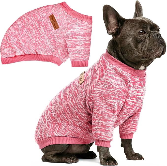 1 Pc Dog Sweaters for Small Dogs Girl Boy Winter Fleece Clothes Warm Soft Dog by BAOBICUTE
