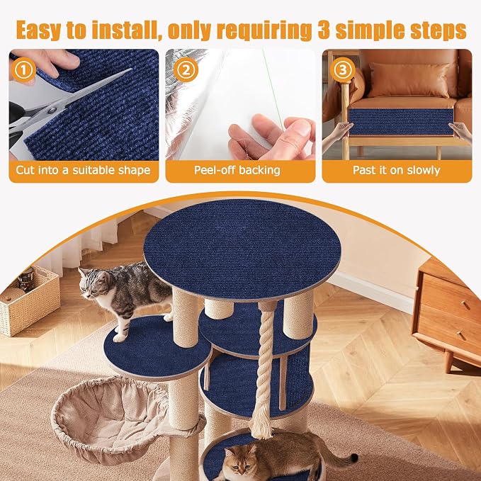 cat Scratching mat Self-Adhesive, Trimmable Furniture Protector - Image 5