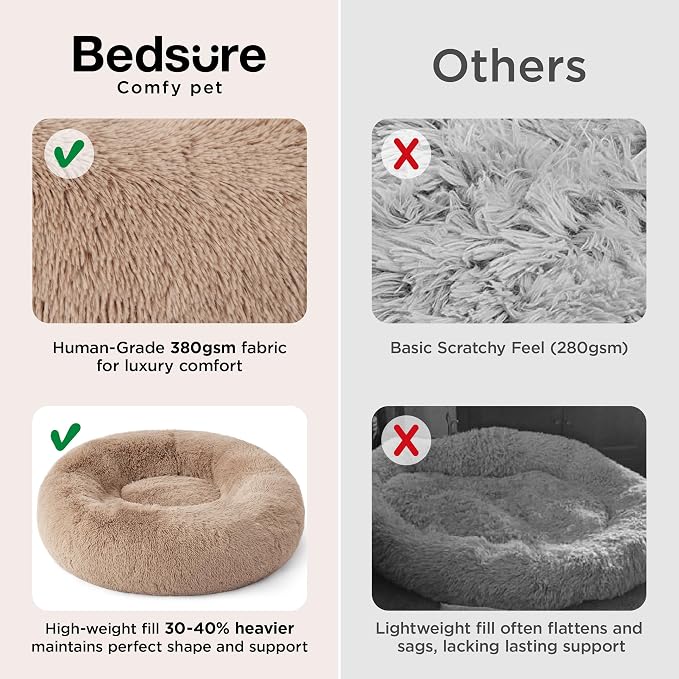 Bedsure Calming Dog Bed Medium Size Dog - Image 3