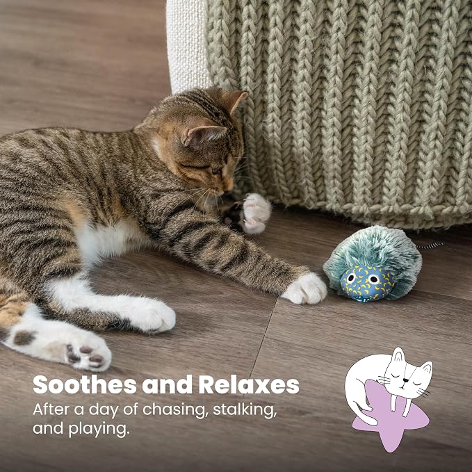 Catstages Nighttime Cuddle Plush Mouse Cat Toy - Image 7