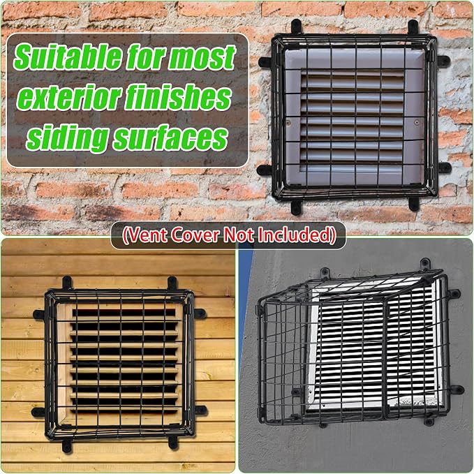 Dryer Vent Cover Guard Outside, Dryer Exhaust Vent Cover Bird Guard Protector - Image 4