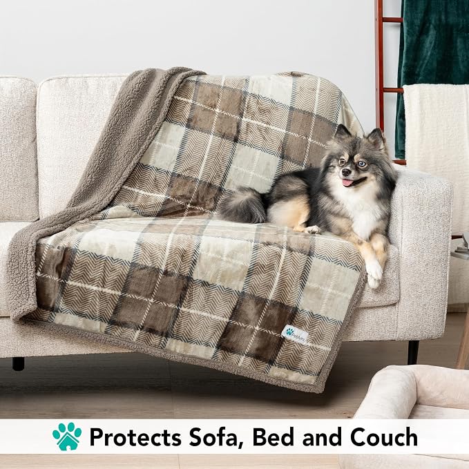 PetAmi Dog Blanket for Bed, XL Pet Blanket Large Dogs, Fleece Furniture Couch - Image 3