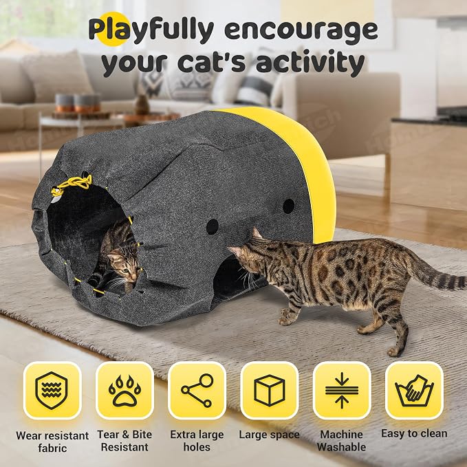 Homrich Interactive Cat Play Bag- Durable Rug - Image 3