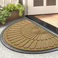 tchdio Door Mat Outdoor Indoor Entrance Doormat-Semicircular Durable Rubber Non by Tchdio