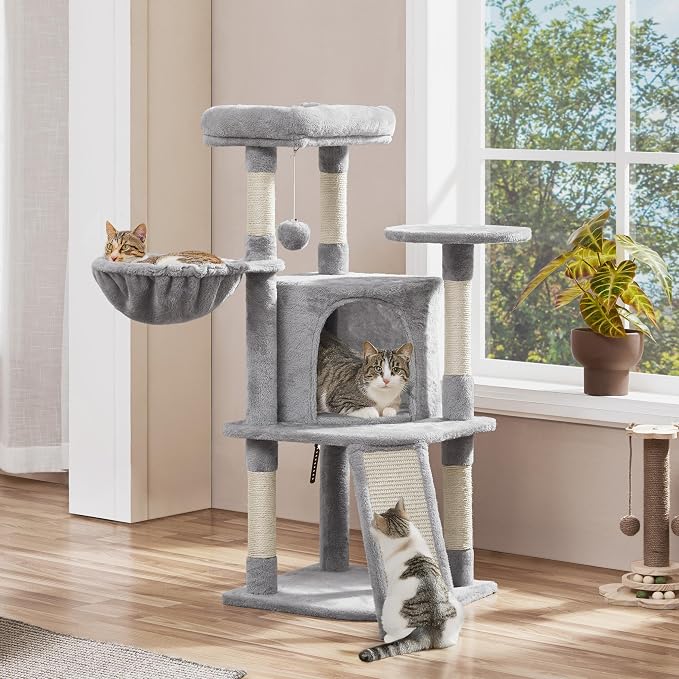 Yaheetech Cat Tree, 42in Cat Tower - Image 2