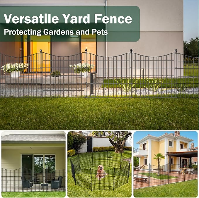 15 Panels No Dig Dog Fence Outdoor - Image 6