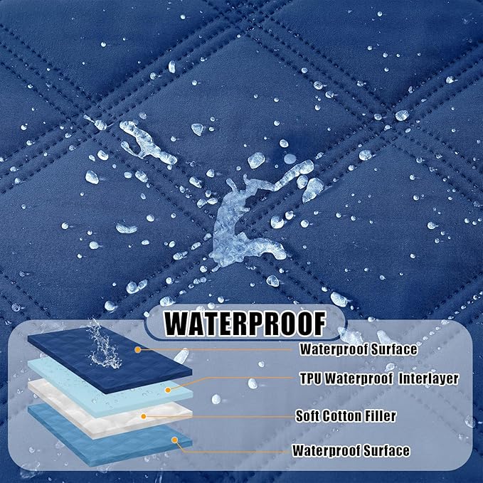 Smiry Waterproof Dog Bed Cover Blanket 30x70, Soft Reversible Pet Blanket - Image 2