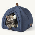 Bedsure Cat Beds for Indoor Cats - 2 in 1 Cat Cave House Tent for Kittens and by BEDSURE