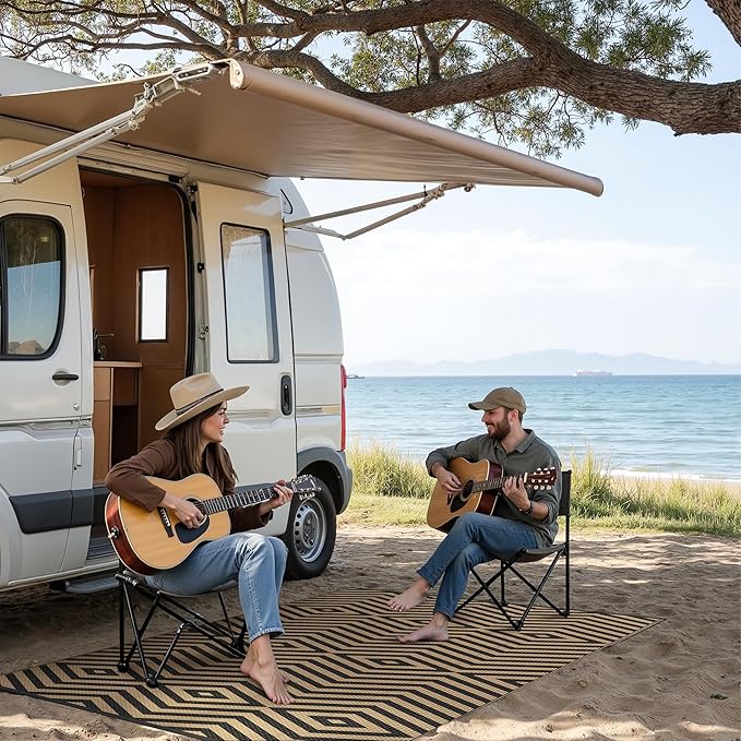 GENIMO Outdoor Rug for Patio Clearance, Lightweight Waterproof Modern RV - Image 4