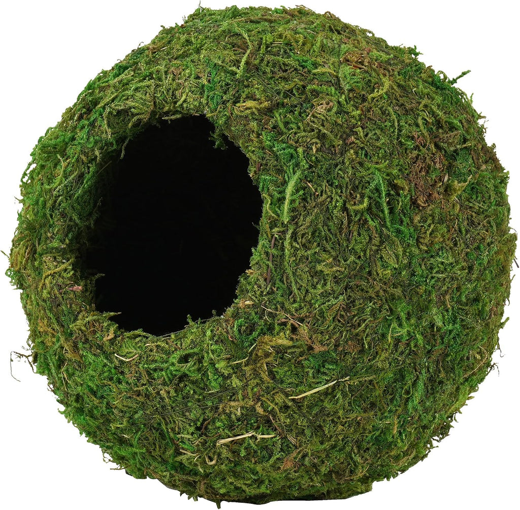 USMOLA 4" Woodland Green Mossy Reptile Caves - GlobalHabitat Supply
