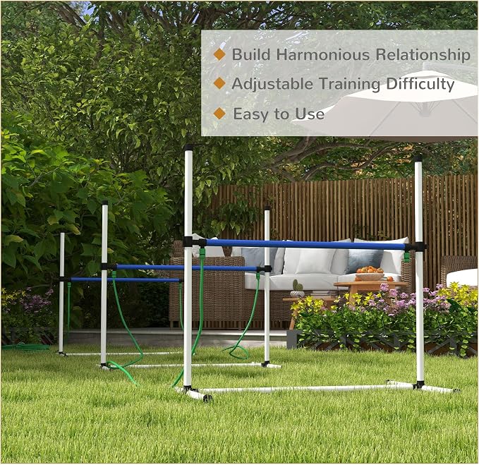 PawHut 4 Piece Dog Agility Training Equipment Set - Image 6