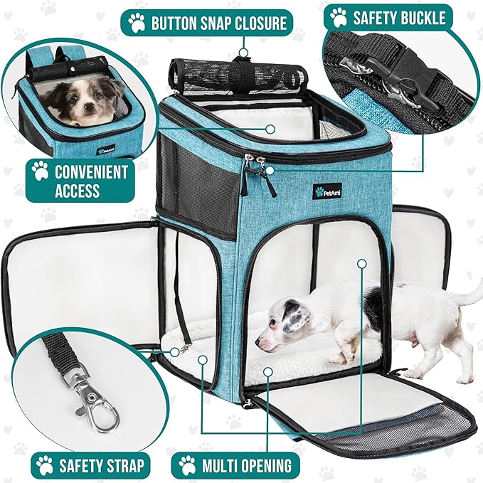 PetAmi Dog Backpack Carrier, Airline Approved Cat Backpacks - Image 3