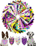 PET SHOW 50 Pack Mardi Gras Dog Bandanas Bulk by PETSHOW