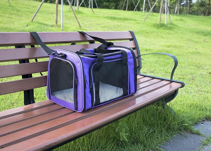 Soft Sided Carrier for Small Medium Cats Dogs, Removable Pad Collapsible Travel - Image 8