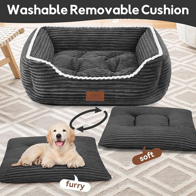 Orthopedic Dog Bed for Medium Dogs, Dog Sofa Beds Supportive Foam Pet Couch Bed - Image 4