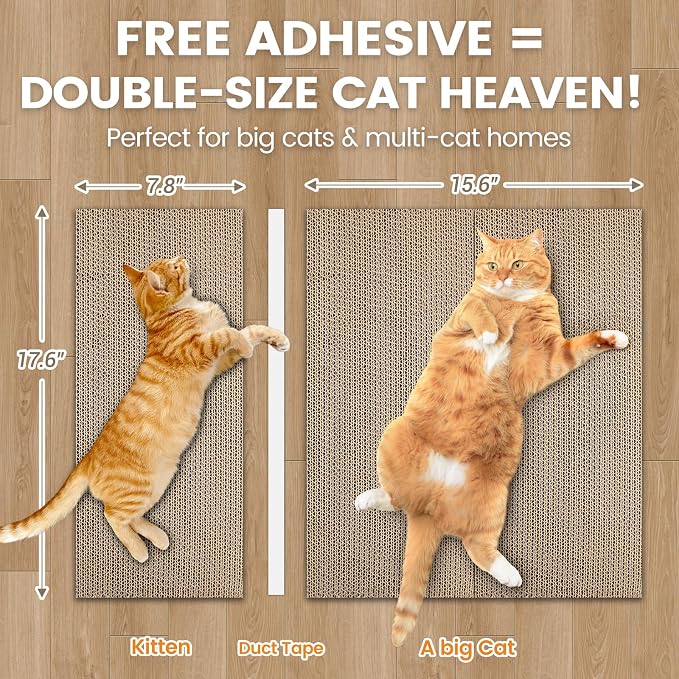 Cat Scratching Board, Large Wide Corrugate Cat Scratcher - Image 7