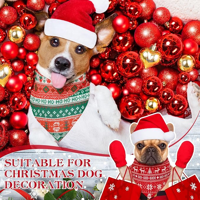 Weewooday 50 Pcs Christmas Bandanas - Image 2