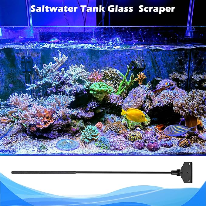 Aquarium Algae Scraper, Aquarium Glass Cleaner, Fish Tank Cleaner, Aquarium - Image 3