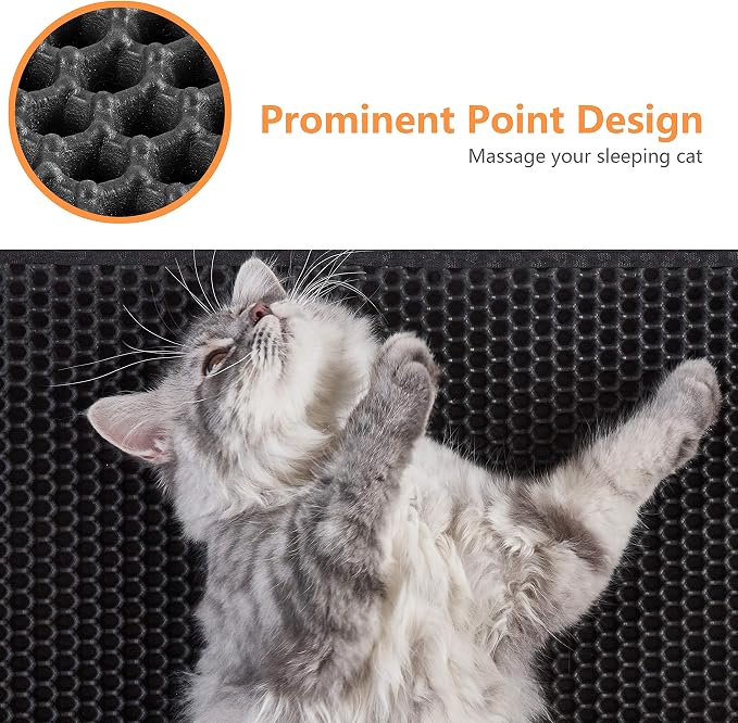 Cat Litter Mat-30"X24" Large Litter BoxTrapping Mat - Image 5