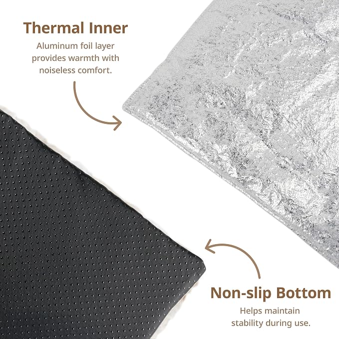 Self Warming Cat Bed, Non-Slip Heated Dog Mat Thermal Blanket - Image 3