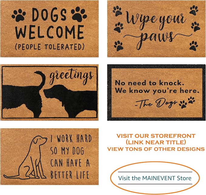MAINEVENT No Need to Knock We Know You're Here Door Mat 30x17 Inch, No Need to - Image 5