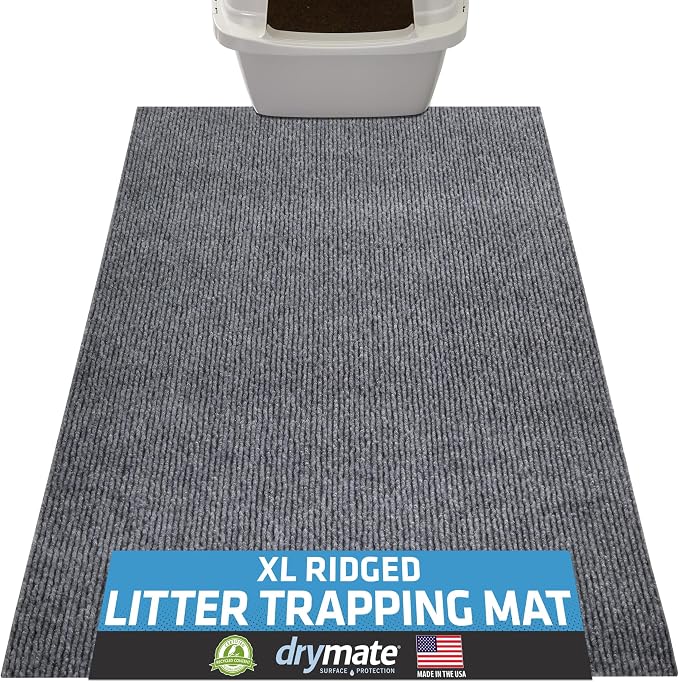 Drymate Cat Litter Box Mat, Litter Trapping Mat, Waterproof, Urine-Proof by Drymate