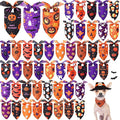 Abbylike 50 Pcs Halloween Dog Bandanas Bulk Pumpkin Bandanas by Abbylike